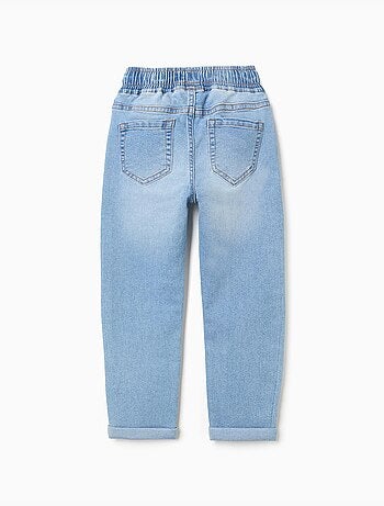 Pantalon en jean slim avec cordon de serrage