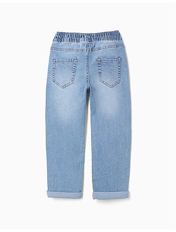 Pantalon en jean slim avec cordon de serrage