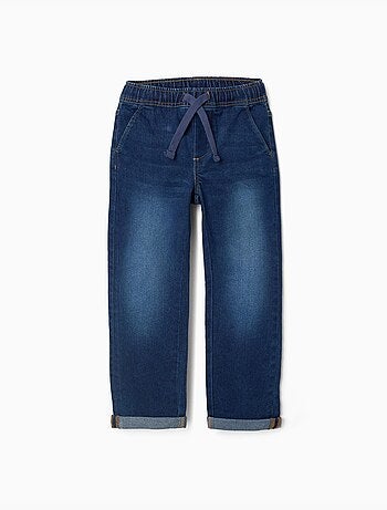 Pantalon en jean slim avec cordon de serrage