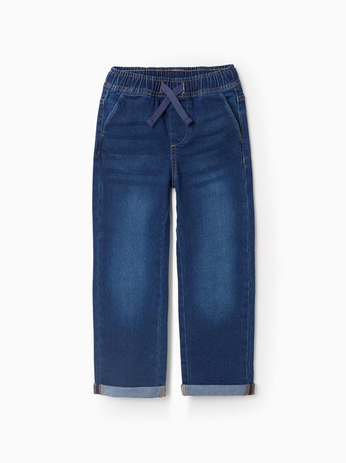 Pantalon en jean slim avec cordon de serrage - Kiabi Pantalon en jean slim avec cordon de serrage - Kiabi