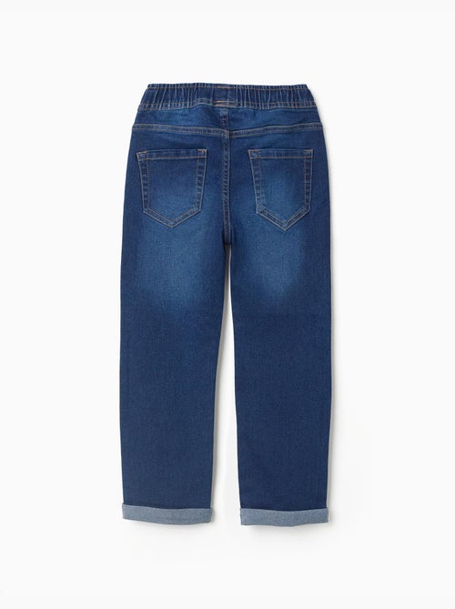 Pantalon en jean slim avec cordon de serrage - Kiabi Pantalon en jean slim avec cordon de serrage - Kiabi