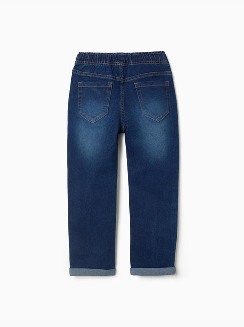 Pantalon en jean slim avec cordon de serrage - Kiabi Pantalon en jean slim avec cordon de serrage - Kiabi