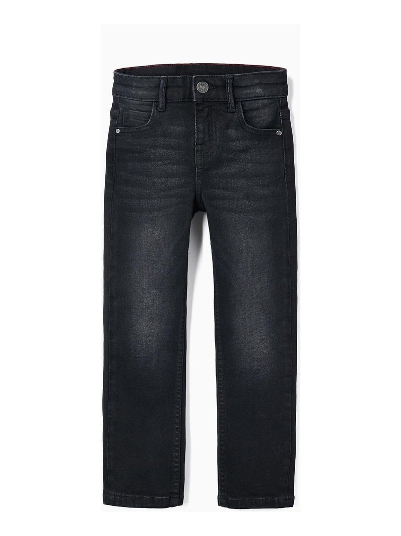 Pantalon en jean Slim Fit pour garçon   ACE CLUBS Noir - Kiabi