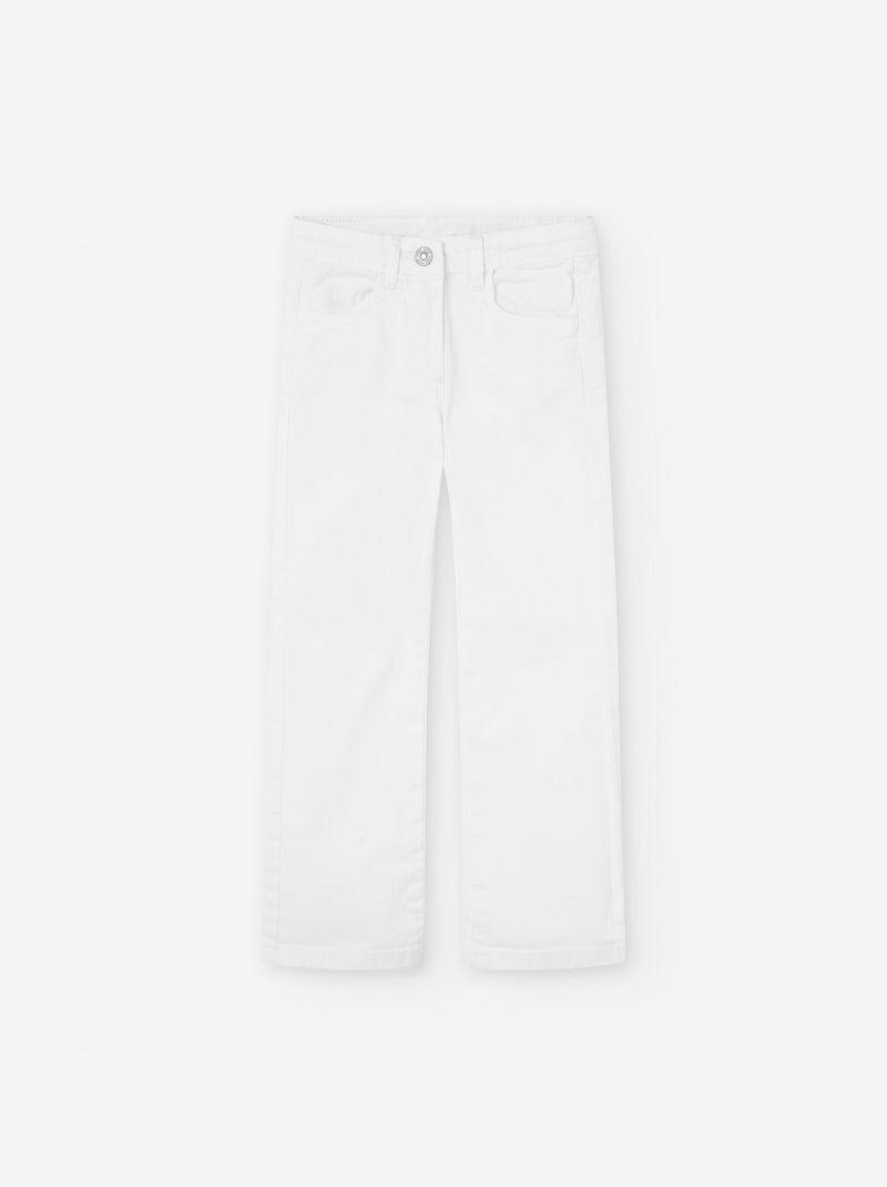Pantalon en Jean Straight Fit Blanc - Kiabi