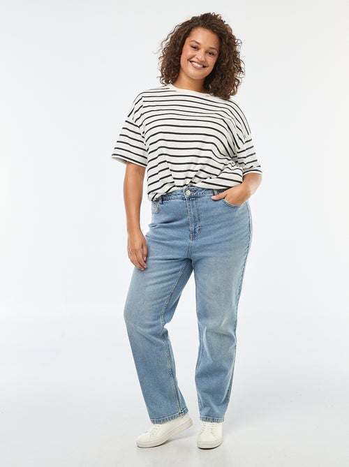 Pantalon en jean stretch straight - Kiabi