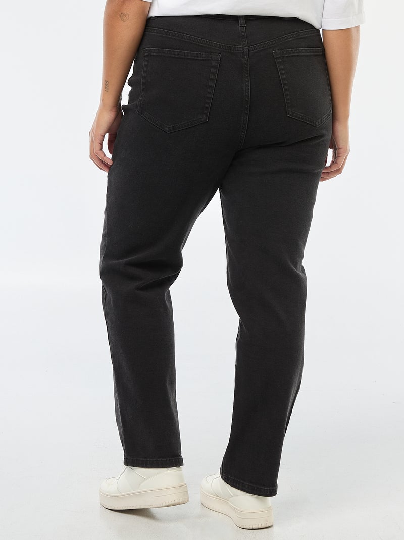 Pantalon en jean stretch straight Gris - Kiabi