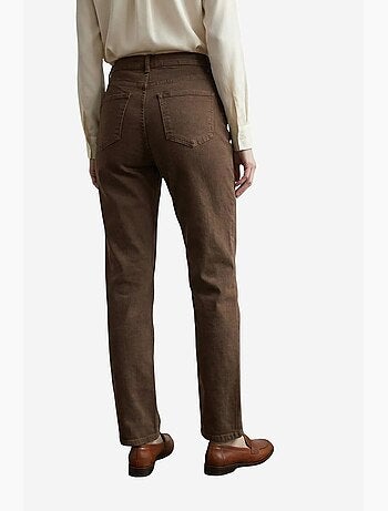 Pantalon en jean taille haute à jambes larges avec poches my fashion