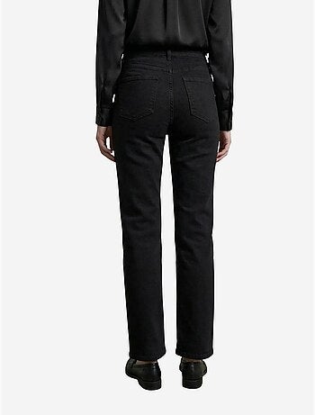 Pantalon en jean taille haute à jambes larges avec poches my fashion