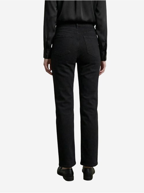 Pantalon en jean taille haute à jambes larges avec poches my fashion - Kiabi