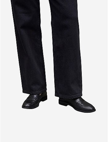 Pantalon en jean taille haute à jambes larges avec poches my fashion
