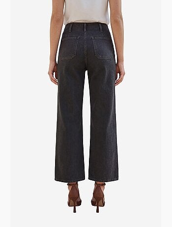 Pantalon en jean taille haute avec fermeture éclair my fashion