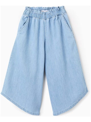 Pantalon en Jean Taille Paperbag