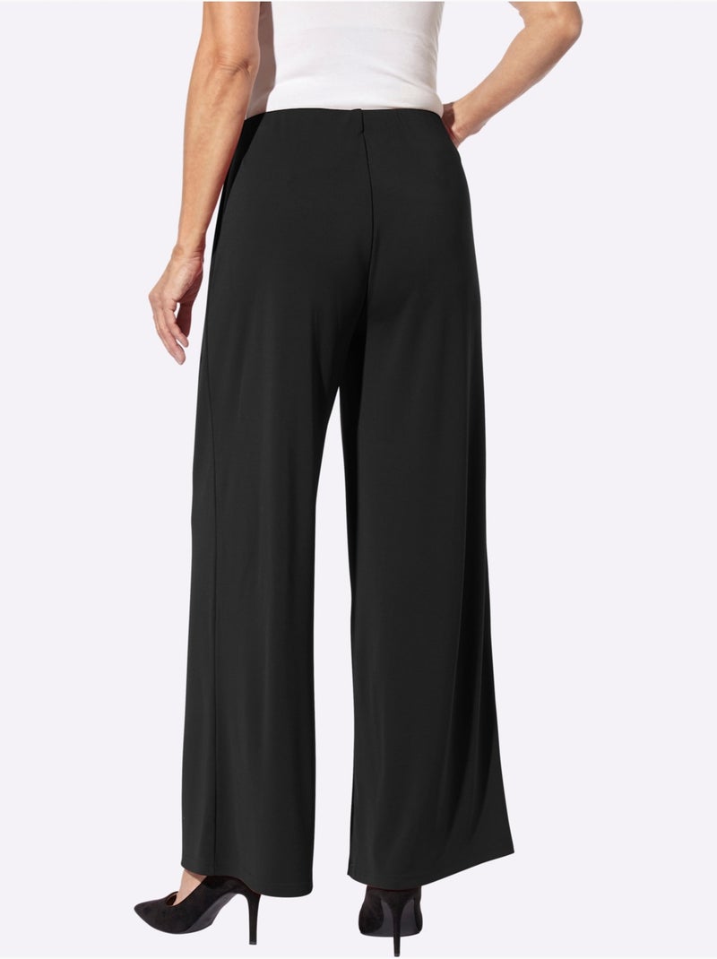 Pantalon En Jersey - Taille Courte - Witt Noir - Kiabi