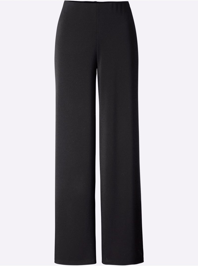 Pantalon En Jersey - Taille Courte - Witt Noir - Kiabi