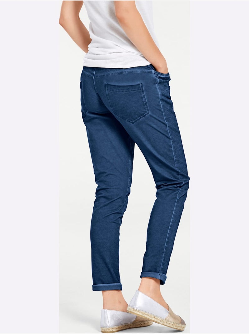Pantalon en jersey - taille standard - helline Bleu - Kiabi