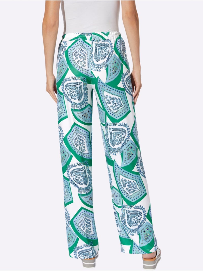 Pantalon En Jersey - Taille Standard - Helline Bleu - Kiabi