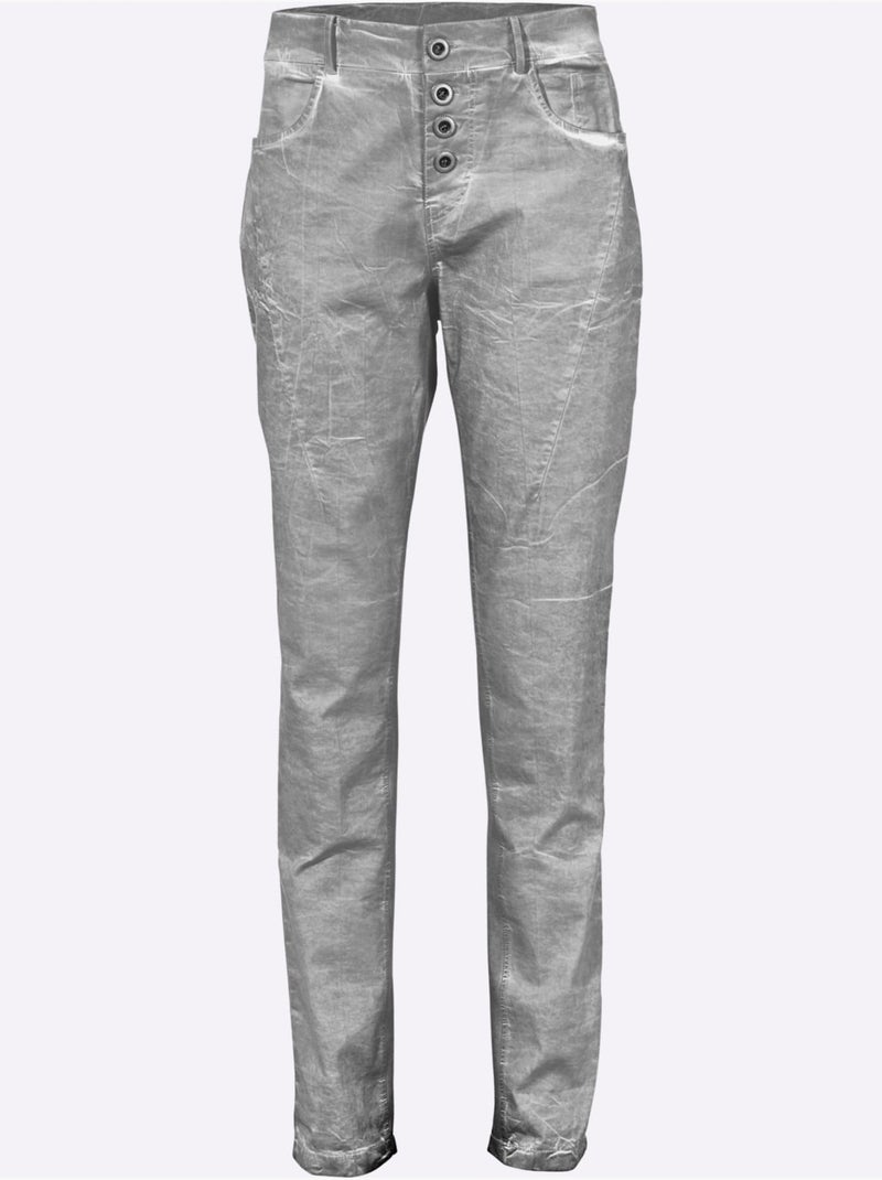 Pantalon en jersey - taille standard - helline Gris - Kiabi