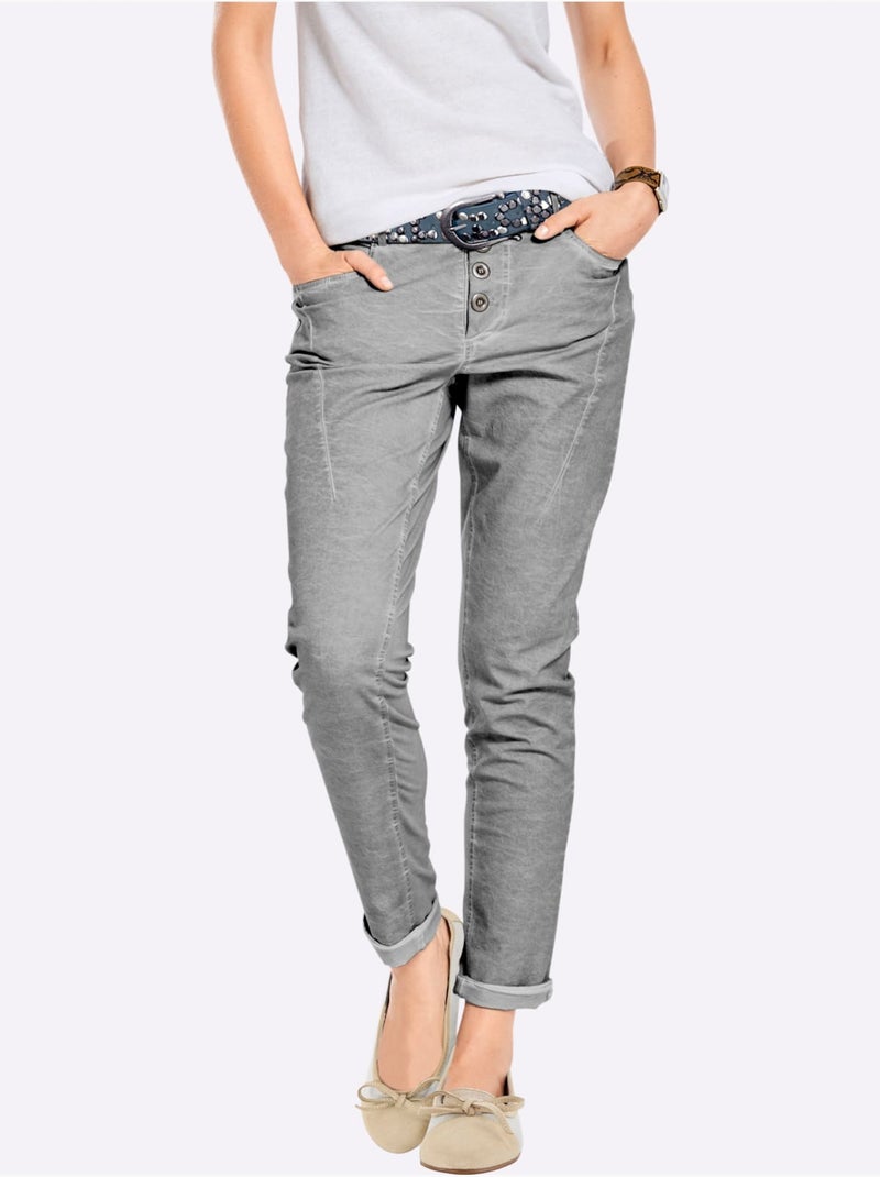 Pantalon en jersey - taille standard - helline Gris - Kiabi