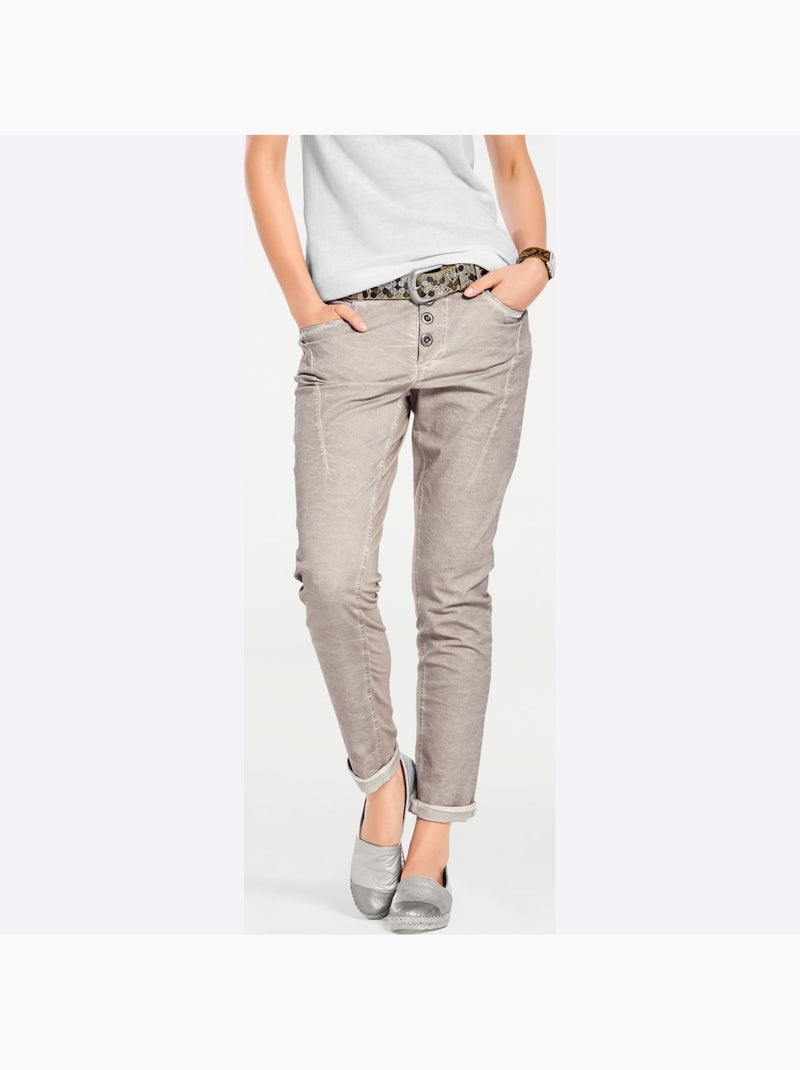 Pantalon en jersey - taille standard - helline Gris - Kiabi