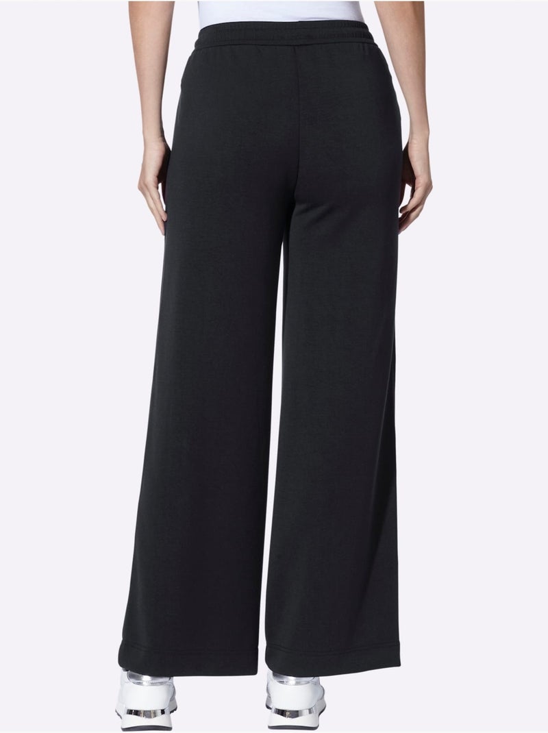 Pantalon en jersey - taille standard - helline Noir - Kiabi