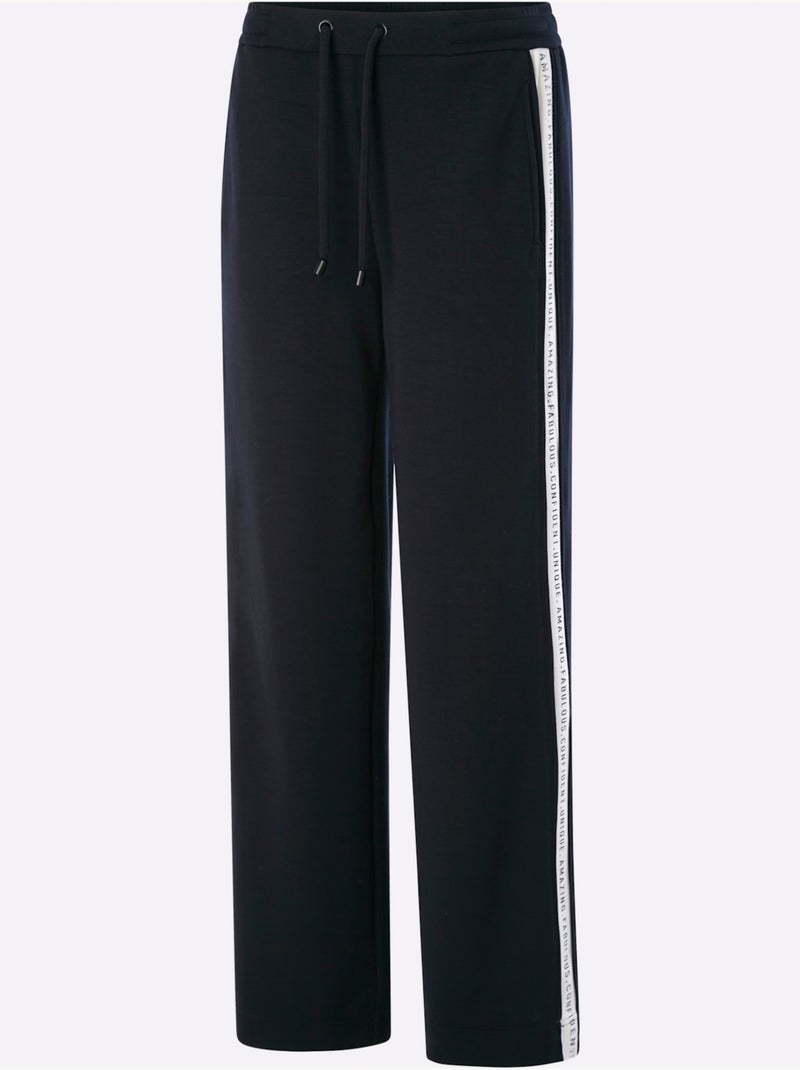Pantalon en jersey - taille standard - helline Noir - Kiabi
