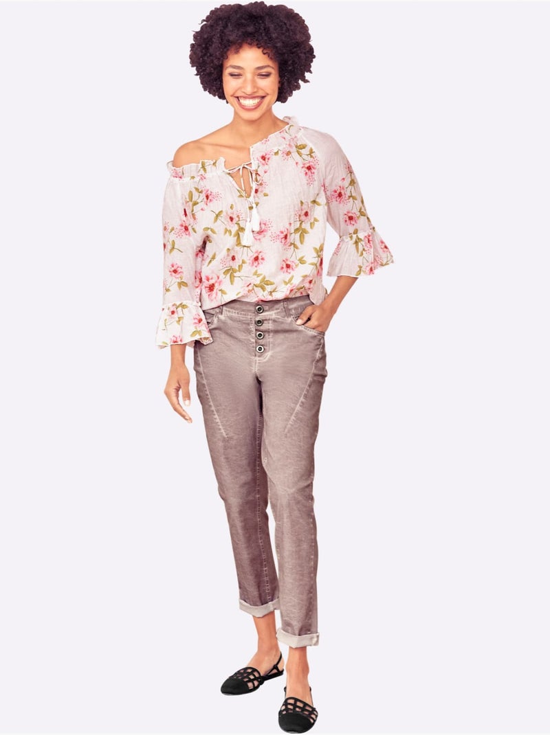 Pantalon en jersey - taille standard - helline Rose - Kiabi