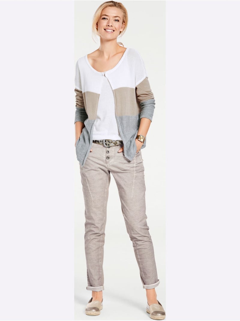 Pantalon en jersey - taille standard - helline Sable - Kiabi