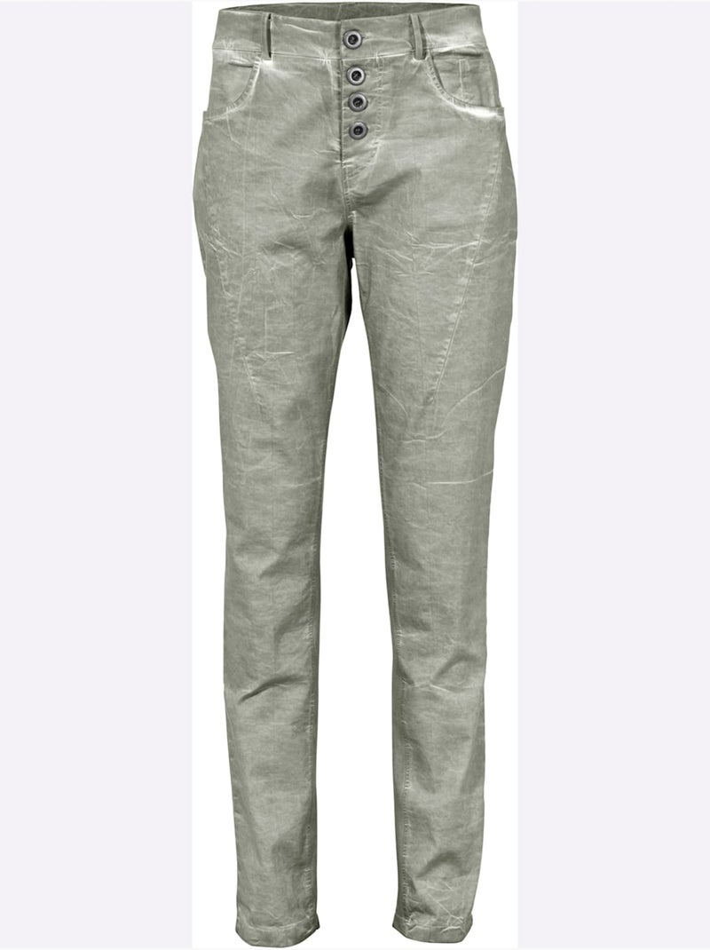 Pantalon en jersey - taille standard - helline Vert Sauge - Kiabi