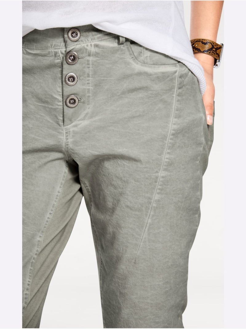 Pantalon en jersey - taille standard - helline Vert Sauge - Kiabi