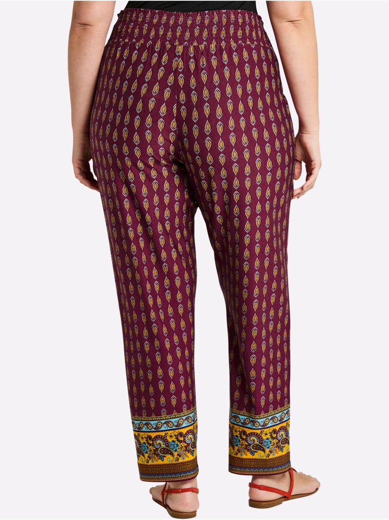 Pantalon En Jersey - Taille Standard - Sheego Bordeaux - Kiabi