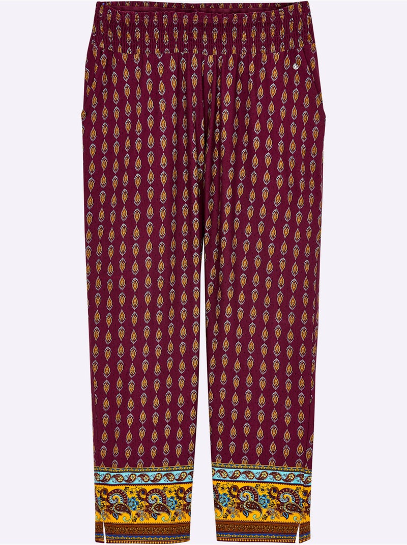 Pantalon En Jersey - Taille Standard - Sheego Bordeaux - Kiabi