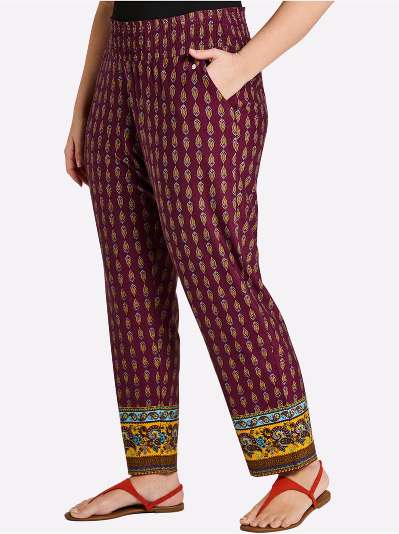 Pantalon En Jersey - Taille Standard - Sheego Bordeaux - Kiabi