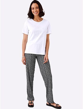 Pantalon En Jersey 3 Motifs Différents - Taille Standard - Moda Vilona