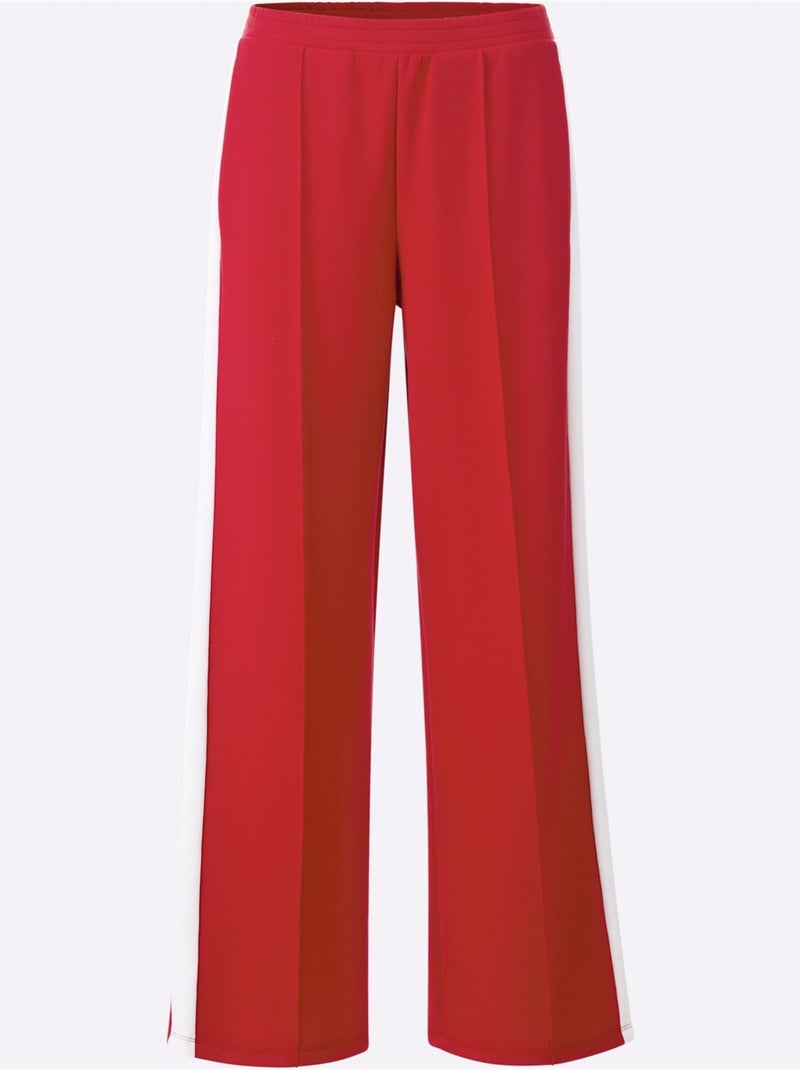 Pantalon En Jersey 50% Modal - Taille Standard - Witt Blanc Rouge - Kiabi