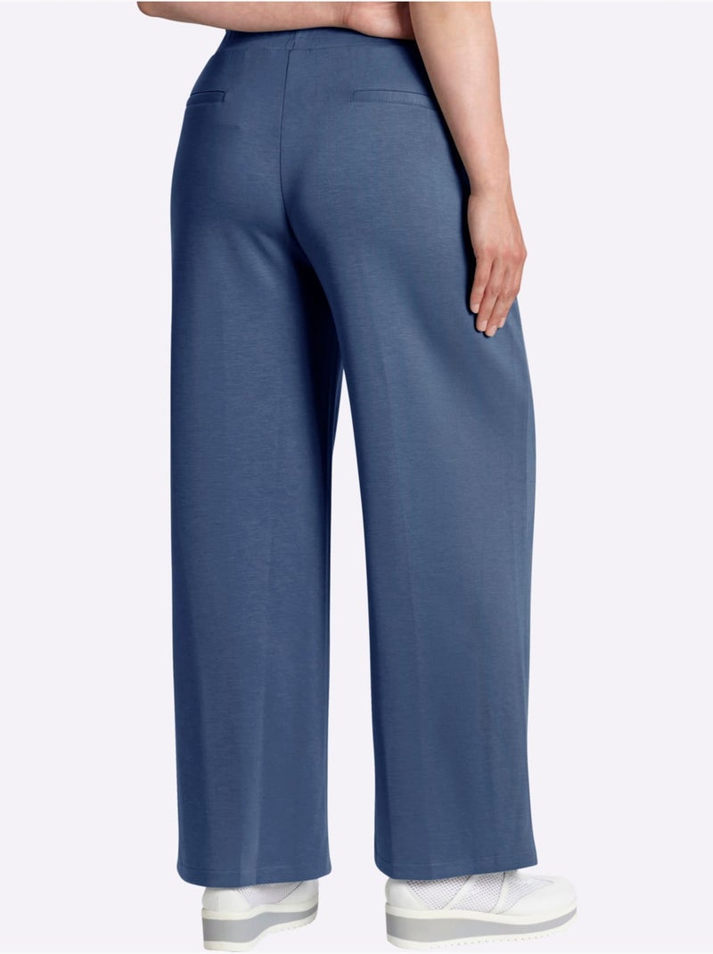 Pantalon en jersey 50% modal - taille standard - witt Bleu jean - Kiabi