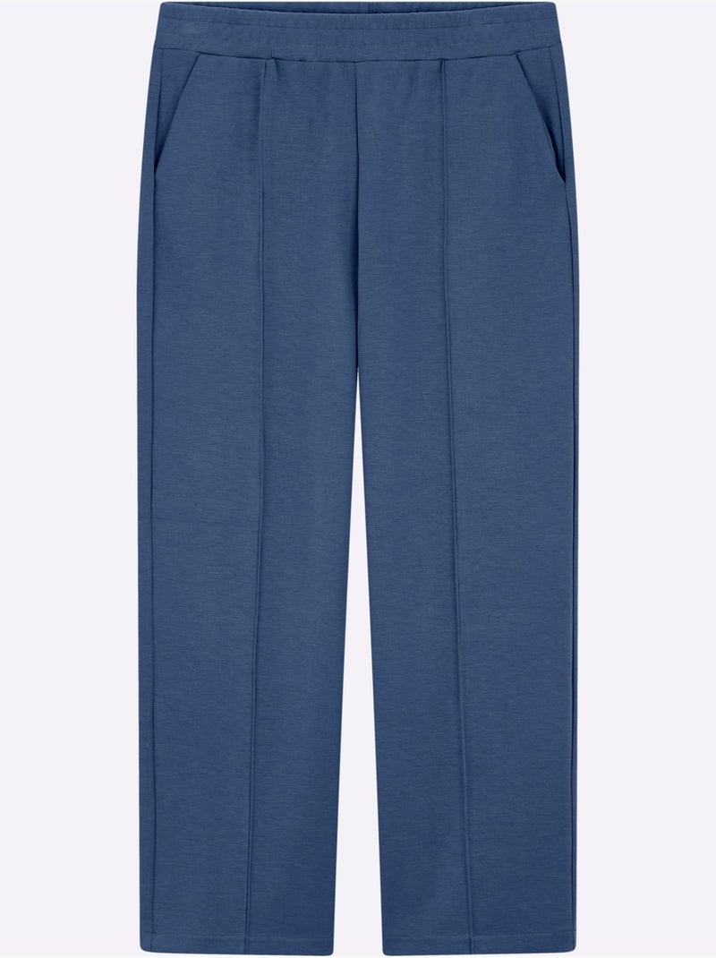 Pantalon en jersey 50% modal - taille standard - witt Bleu jean - Kiabi
