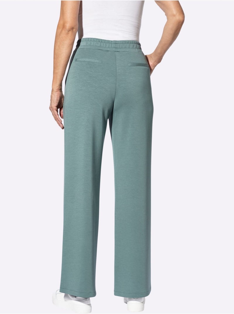 Pantalon en jersey 50% modal - taille standard - witt Vert jade - Kiabi