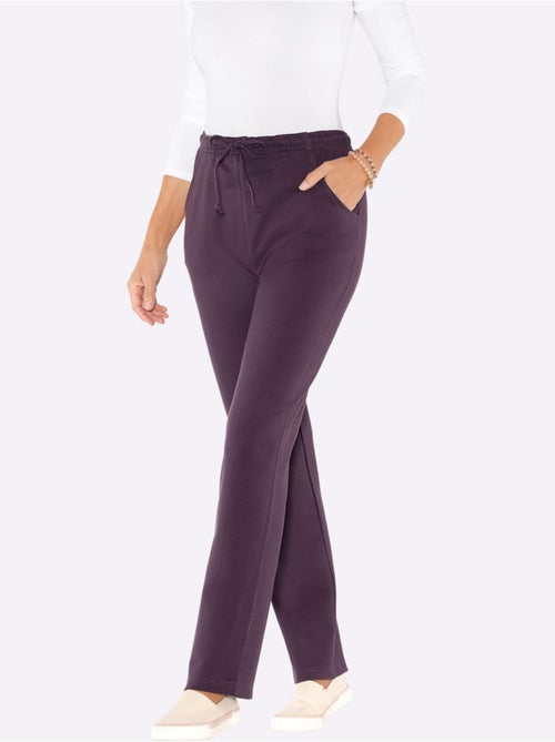 Pantalon en jersey à ceinture élastique et 2 poches confortables - Taille courte - Moda Vilona - Kiabi