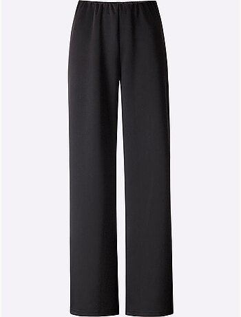 Pantalon en jersey à coupe ample avec ceinture élastique - Taille standard - Moda Vilona