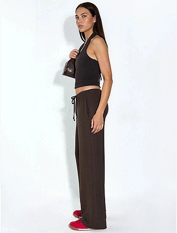 Pantalon en jersey à jambe large busem