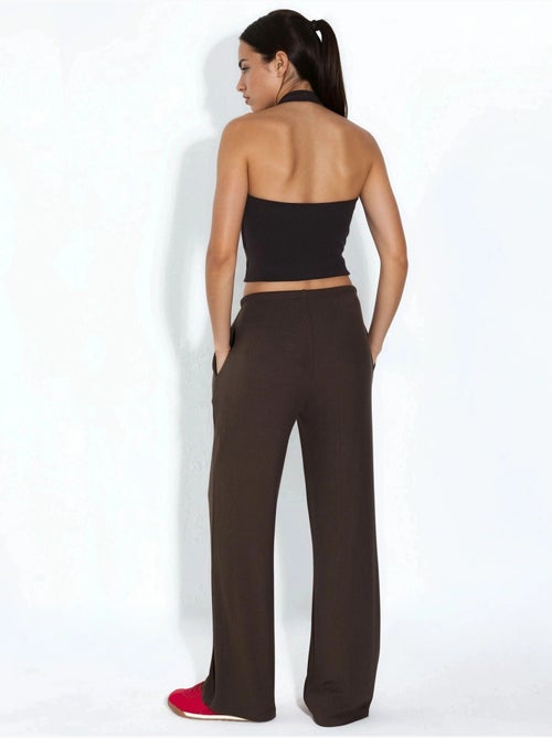 Pantalon en jersey à jambe large busem - Kiabi Pantalon en jersey à jambe large busem - Kiabi