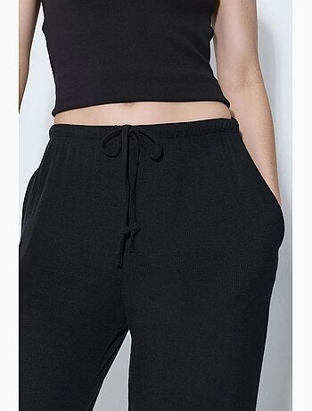 Pantalon en jersey à jambe large busem