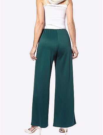 Pantalon en jersey à coupe ample avec ceinture élastique - taille standard - moda vilona