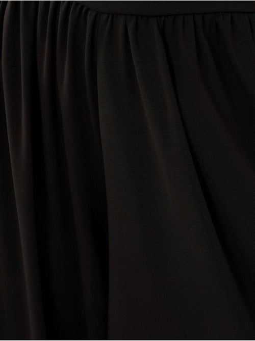 Pantalon en jersey à taille haute et jambes larges plissées - Kiabi Pantalon en jersey à taille haute et jambes larges plissées - Kiabi