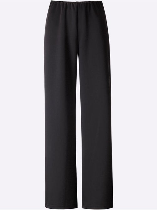 Pantalon en jersey ample avec ceinture élastique et jambes larges - Taille courte - Moda Vilona - Kiabi Pantalon en jersey ample avec ceinture élastique et jambes larges - Taille courte - Moda Vilona - Kiabi
