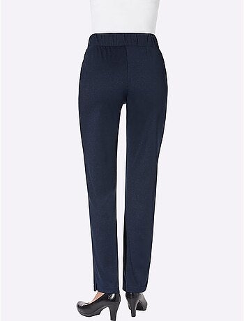 Pantalon en jersey avec ceinture élastique et poches décoratives - Taille standard - Moda Vilona
