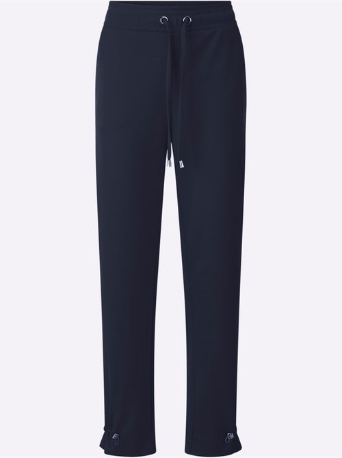 Pantalon en jersey avec ceinture élastique et poches devant - Taille standard - Moda Vilona - Kiabi