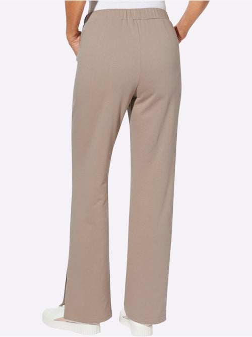 Pantalon en jersey avec ceinture élastique et poches en biais - Taille courte - Moda Vilona - Kiabi