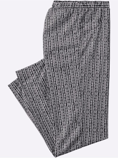 Pantalon en jersey avec ceinture élastique et poches latérales - Taille standard - Moda Vilona - Kiabi