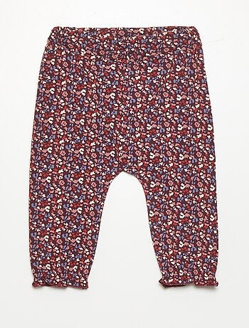 Pantalon en jersey avec imprimé - Kiabi